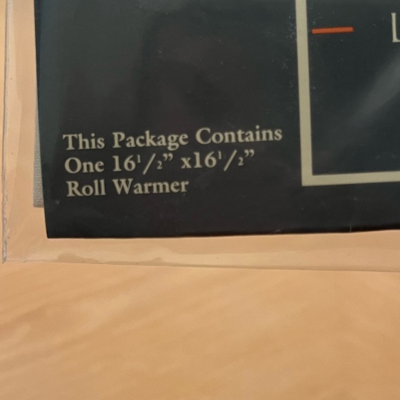 Vintage Lenox Linens Christmas Holiday embroidered roll warmer liner. - Picture 2 of 4